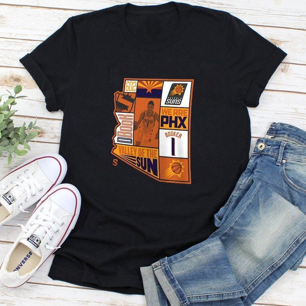 Devin Booker Phoenix Suns Retro Basketball Player Fan T-Shirt